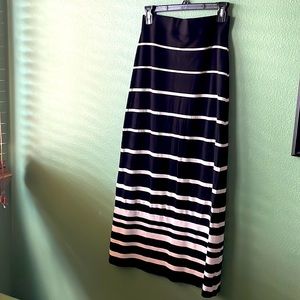 Black and White Maxi Skirt